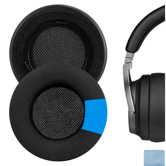 Geekria Sport Cooling Gel Replacement Ear Pads for Corsair Virtuoso RGB, Virtuoso RGB Wireless SE, Virtuoso RGB Wireless XT Headphones Ear Cushions, Headset Earpads, Ear Cups Repair Parts (Black)