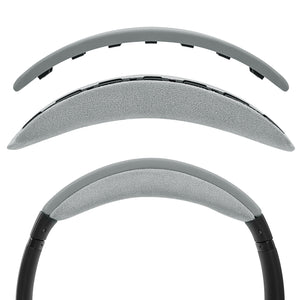Geekria Lammy Velvet Headband Pad Compatible with Bose QuietComfort 35II Gaming, QC35II/ QC35/ QC45/ QC SE Headphones, Replacement Band Repair Part (Grey)