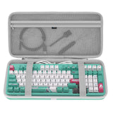 Geekria 100 Keys Keyboard Case, Compatible with ASUS TUF Gaming K3 Gen II, Hard Shell Travel Carrying Bag (Cerulean Blue)