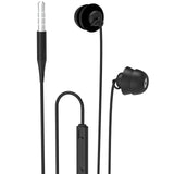 Geekria Sleep Earbuds, Noise Isolation Earplugs, Mini Comfortable ASMR Sleep Earphones, Air Travel, Side / Light Sleep, White Noise with Microphone And Volume Control (Black)