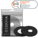 Geekria 2 Pairs Knit Headphones Ear Covers (Product Safety Certified), Washable & Stretchable Protectors for Over-Ear Headsets, Sweat-Resistant (Size S / Black)