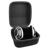 Geekria Shield Case for Large-Sized Over-Ear Headphones, Replacement Hard Shell Travel Carrying Bag with Cable Storage, Compatible with Audio-Technica, Denon, SONY Headsets (Black)
