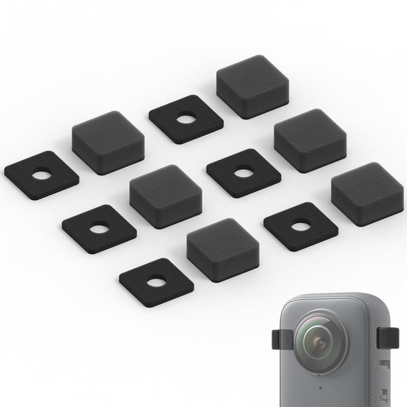 Geekria for Creators Microphone Wind Muff Compatible with Insta360 X4, X3 Action Camera, Premium Wind Noise Reduction Cove, Mic Windscreen Foam (Per Box 6 Pcs)