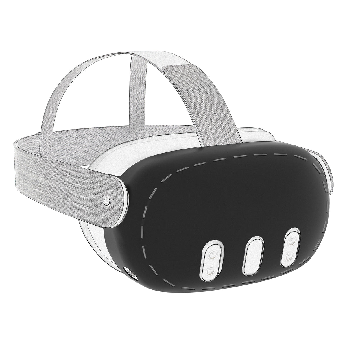 Geekria Silicone VR Headset Protective Shell Compatible with Meta Ques