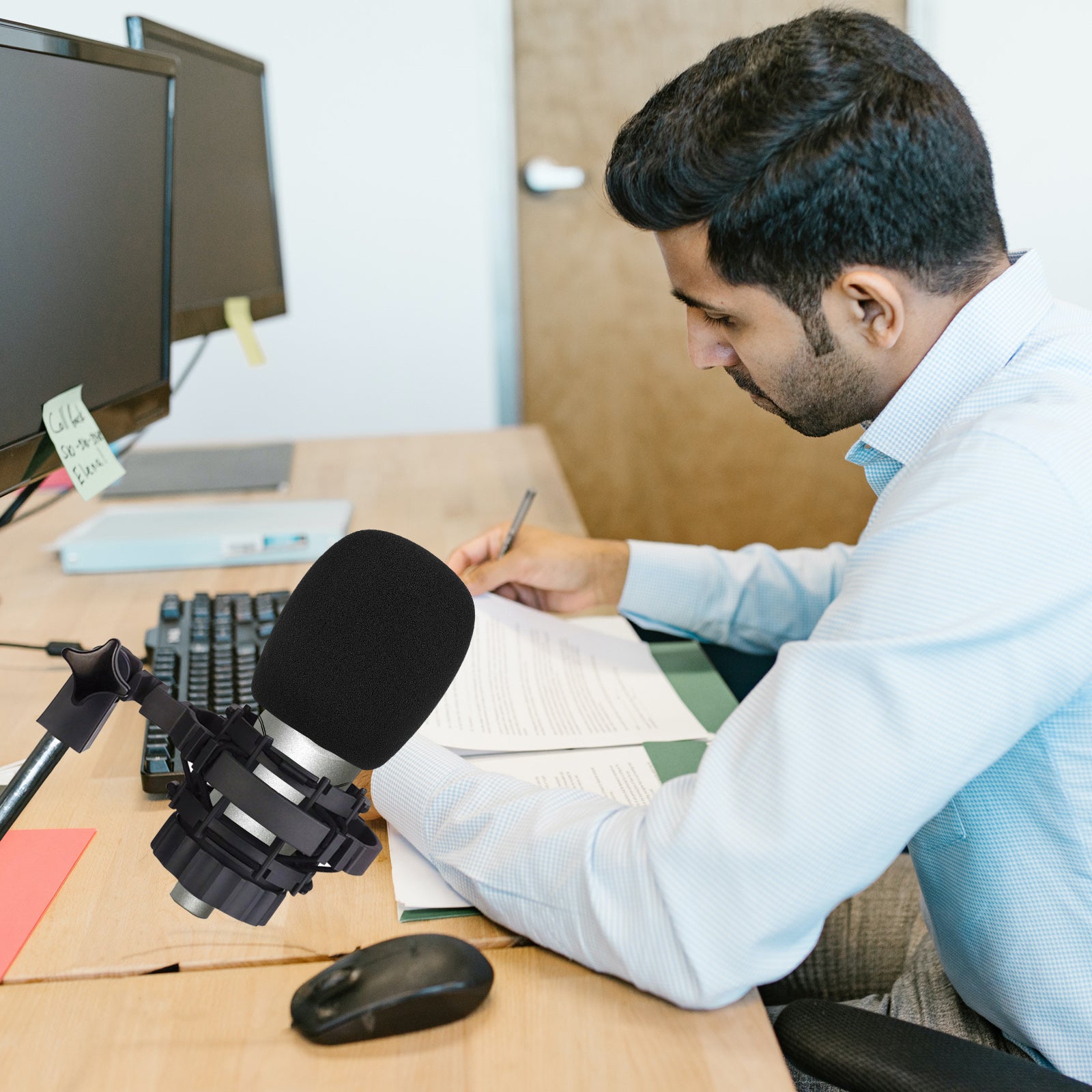 Geekria for Creators Foam Windscreen Compatible with Sennheiser MK 4,