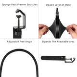 Geekria for Creators Mic Pop Filter, 5 Inch Microphone Filter Shield, Flexible Gooseneck Antipop Mask with Extended C-Clamp, Wind Pop Screen Compatible with Audio-Technica AT2020 (Size L)