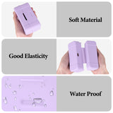 Geekria for Creators Microphone Case Cover Compatible with DJI Mic 2 Charging Case, Mic Silicone Protective Case Skin, Soft Microphone Travel Charging Case Sleeve (Purple)