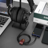 Geekria Audio Cable Compatible with ATH ATH-M70x/M60x/M50x /M40x, M50xrd M50xwh Headphones, 2.5mm Aux Replacement Stereo Cord (4 ft/1.2 m)
