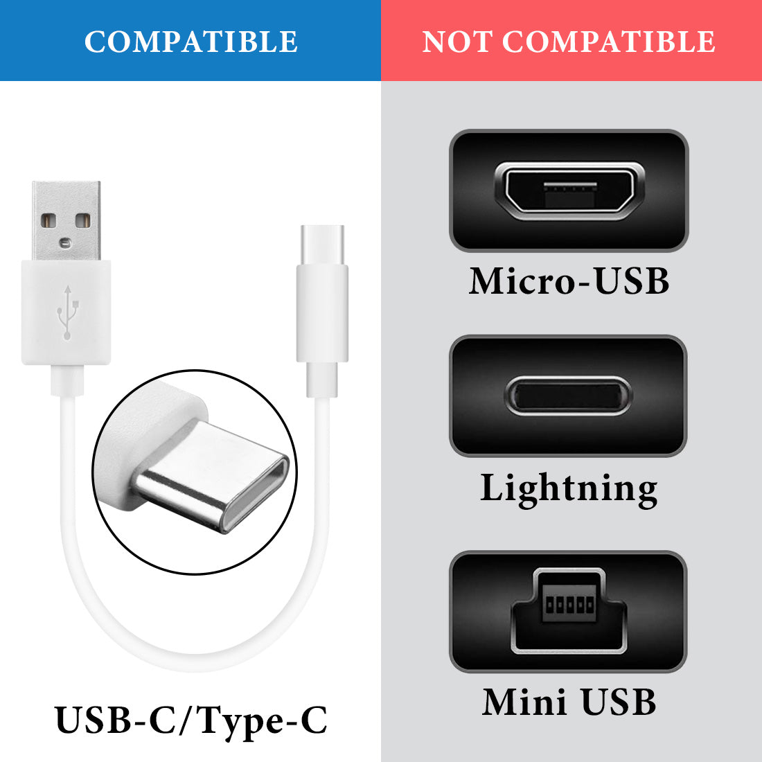 Charger Cable Jabra Earbuds Charger USB-C To C Charger Cable For