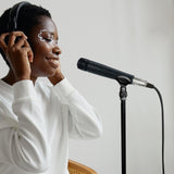 Geekria for Creators 3.5MM Male to XLR Female Microphone Cable 8 FT / 2.5 M, Compatible with Shure SM58, SM57, SM48, SM7B, MV7, PGA48, PGA58, BETA 58A, Balanced Mic Cord (Black)