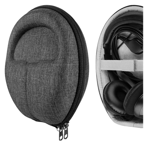 Geekria Shield Headphones Case for On-Ear Headphones, Replacement Hard Shell Travel Carrying Bag with Cable Storage, Compatible with JBL E40BT, E 45BT, E50BT, E30 Headphones (Dark Grey)