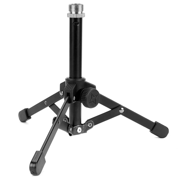 Geekria for Creators Tabletop Tripod Mic Stand Compatible with AKG D5, P120, P420, P820, C1000S, C3000, C451B, P5i, P3S Microphones, Desktop Mic Stand with Foldable Non-Slip Feet