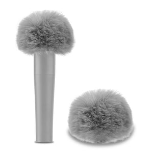 Geekria for Creators Furry Windscreen Compatible with Shure SM57, SM81-LC Mic DeadCat Wind Cover Muff, Windbuster, Windjammer, Fluff Cover Windshield (Grey / 2 Pack)