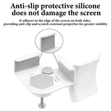 Geekria Clamp-On Headphone Holder for Monitor, Screen-Mount Gaming Headset Hanger Hook, Compatible with Sennheiser, Bose, Beats, Razer, HyperX, Sony Headphones (White)