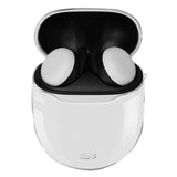 Geekria TPU Case Cover Compatible with Google Pixel Buds 2 True Wireless Earbuds Protective Charger Carrying Case, Wireless Earphones Skin Cover with Keychain Hook (Clear)