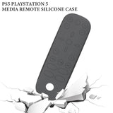 Geekria Silicone Remote Case Compatible with Sony PlayStation 5, PS5 Remote Control Cover Skin, Shock-Absorption Washable, Full Body Protective Sleeve (Dark Gray)