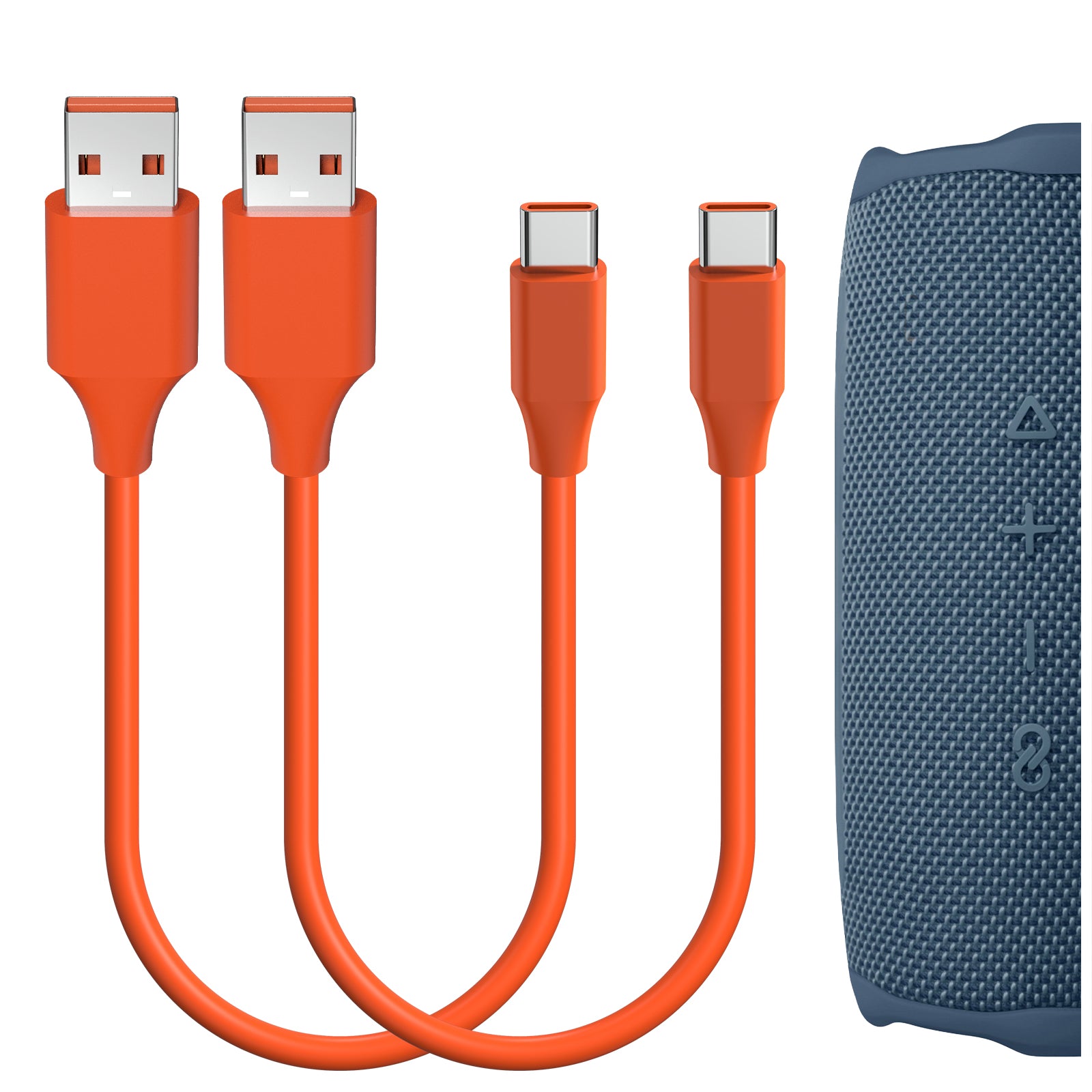 Cavo Di Ricarica USB-C 2 Metri Per Altoparlanti JBL - Charge 4/5, Flip 5, GO 3, JR POP, Endurance Peak - Ricarica Veloce E Sincronizzazione Dati