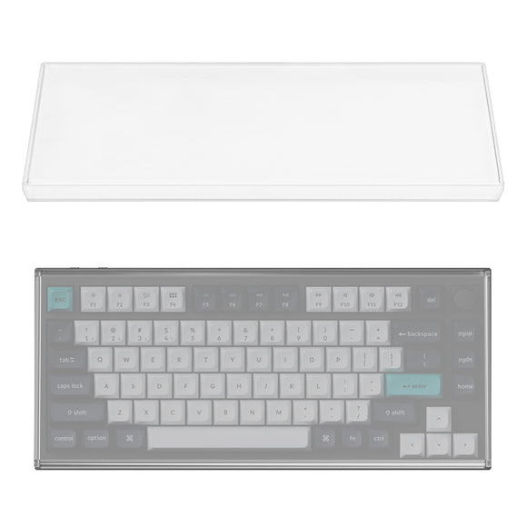 Geekria 75% Knob Keyboard Dust Cover, Clear Acrylic Keypads Cover for 84 Keys Computer Keyboard
