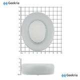 Geekria Comfort Protein Leather Replacement Ear Pads for SteelSeries Arctis Nova Pro Wireless Headphones Ear Cushions, Headset Earpads, Ear Cups Cover Repair Parts (Light Blue)