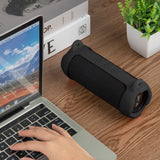 Geekria Silicone Speaker Case Cover Compatible with JBL Flip7, Protective Soft Skin, Replacement Portable Travel Carrying Sleeve with Shoulder Strap (Black)