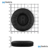 Geekria QuickFit Leatherette Replacement Ear Pads Compatible with JBL JR300, JR300BT, T450BT, T500BT, Tune 500, Tune 500BT, Tune 510BT, Tune 520 Headphones, Ear Cushions (Black)