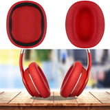 Geekria QuickFit Replacement Ear Pads for Edifier W820BT, W828NB Headphones Ear Cushions, Headset Earpads, Ear Cups Cover Repair Parts (Red)