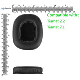 Geekria QuickFit Replacement Ear Pads for Razer Tiamat 2.2, Tiamat 7.1 Headphones Ear Cushions, Headset Earpads, Ear Cups Cover Repair Parts Not Fit Tiamat 7.1 v2