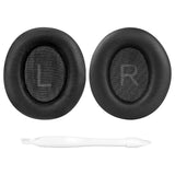 Geekria QuickFit Replacement Ear Pads for Anker Soundcore Life Q45 Headphones Ear Cushions, Headset Earpads, Ear Cups Cover Repair Parts (Black)