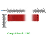 Geekria Flex Fabric Headband Pad Compatible with Corsair HS80 RGB, HS80 MAX Headphones Replacement Band, Repair Part (Red)