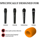 Geekria for Creators Foam Windscreen Compatible with AKG P2, P3S, P5i, C5, D5, D7, DMS100, DMS300 Microphone Antipop Foam Cover, Mic Wind Cover, Sponge Foam Filter (Orange / 2 Pack)