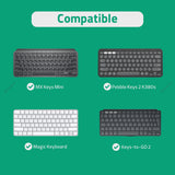 Geekria Keyboard Travel Carrying Pouch, Compatible with Logitech MX Keys Mini / Pebble Keys 2 K380s / Keys-to-GO 2, Apple Magic Keyboard MXCL3LL/A, MXCK3LL/A, Keychron B1 Pro (Black)