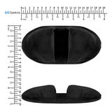 Geekria Velour Headband Cover Compatible with AKG K701, SONY MDR-7506, AUNE AR5000, HIFIMAN Arya, Lightspeed Zulu 3 and Lightspeed Sierra Headphones, Easy DIY Installation ( Black )