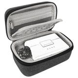 Geekria for Creators Microphone Case Compatible with DJI Mic Mini Charging Case, Hard Shell Mic Carrying Case, Travel Protective Bag with Cable Storage (Dark Grey)