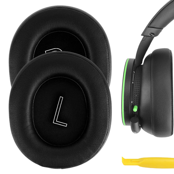 Geekria Replacement Ear Pads (With Video Guide) for Microsoft Xbox Wireless/Stereo Gaming Headset Headphones Ear Cushions, Repair Part (Black)