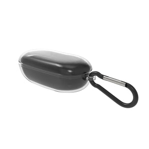 Geekria Silicone Case Cover Compatible with HUAWEI FreeBuds SE True Wireless Earbuds, Earphones Skin Cover, Protective Carrying Case with Keychain Hook, Charging Port Accessible (Clear)
