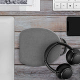 Geekria Shield Headphones Case Compatible with Soundcore Space Q45, Life Q20+, Life Q35, Life Q30, Life Q20i Case, Replacement Hard Shell Travel Carrying Bag with Cable Storage (Microfiber Grey)