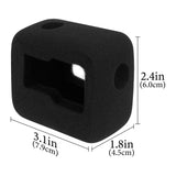 Geekria for Creators Windslayer Cover Wind Muff Compatible with Insta360 Ace Pro 2, Ace Pro, Ace Action Camera, Housing Frame Case, Video Noise Reduction Sponge Accessories (Black / 2 Pack)