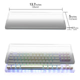 Geekria Tenkeyless Acrylic Keyboard Dust Cover, for TKL 80% Compact 87 Key Computer Mechanical Gaming Keyboard, Compatible with Razer Huntsman V2 TKL, Tournament Edition TKL (Gradient Black)