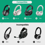 Geekria Elite Charging Headphones Case Compatible with Bose QC Ultra/QC Ultra II/45/35 II Gaming, 700, Replacement Hard Shell Travel Carrying Bag (Black) Without Power Bank