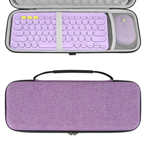 GEEKRIA Hard Case Compatible with Logitech K380 + M350, Microsoft Designer Compact Keyboard + Microsoft Mobile Wireless Keyboard and Pebble Mouse Combo