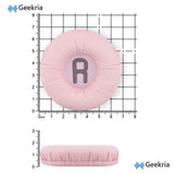 Geekria NOVA Leatherette Replacement Ear Pads Compatible with JBL JR 300, T300BT, T450BT, T500BT, Tune 500/ 500BT/ 510BT/ 520 Headphones, Ear Cushions, Repair Parts (Pink)