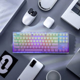 Geekria Tenkeyless Acrylic Keyboard Dust Cover, for TKL 80% Compact 87 Key Computer Mechanical Gaming Keyboard, Compatible with Logitech G915 TKL/G PRO Mechanical Gaming Keyboard (Gradient Purple)