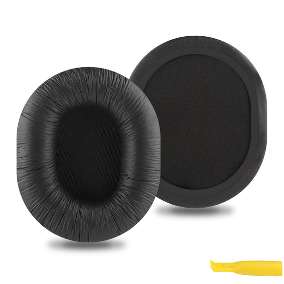 Geekria QuickFit Replacement Ear Pads for Audio-Technica ATH-M40fs ATH-D40fs ATH-M66 Headphones Ear Cushions, Headset Earpads, Ear Cups Cover Repair Parts (Black)