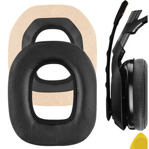 Geekria QuickFit Replacement Ear Pads for Astro A40 TR A50 Headphones Ear Cushions, Headset Earpads, Ear Cups Cover Repair Parts (Black)