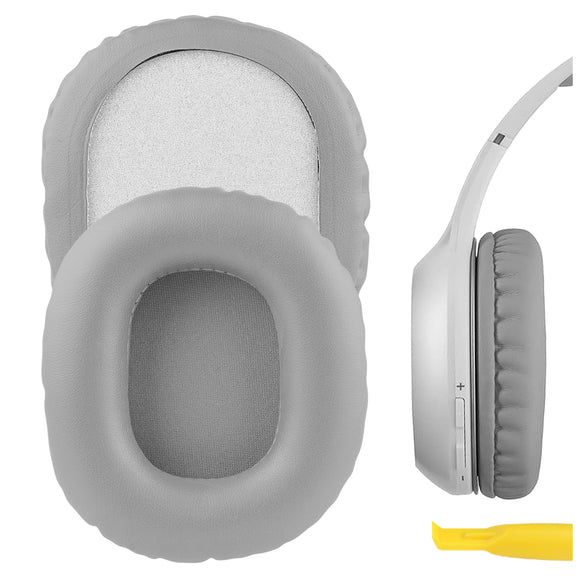 Geekria QuickFit Replacement Ear Pads for Edifier W800BT (FCC ID:Z9G-EDF41), K815, W808BT Headphones Ear Cushions, Headset Earpads, Ear Cups Cover Repair Parts (Grey)