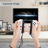 Geekria Protective Case Cover Compatible with Nintendo Switch & Switch OLED Controllers, with Ergonomic Design, Shock-Absorption and Anti-Scratch, Easy Installation (Clear)