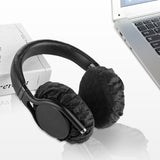 Geekria 100 Pairs Disposable Headphone Covers for Over-Ear and MRI Headsets, Stretchable Sanitary Ear Pads, Hygienic Earcup Cushion Protectors (M, Black)