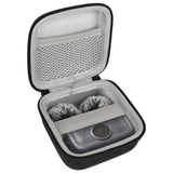 Geekria for Creators Microphone Carrying Case Compatible with Hollyland Lark M2, LarkA1, Maono WaveT5, Rode Wireless Micro Charging Case, Mic Hard Shell Travel Bag with Cable Storage (Black)