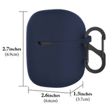 Geekria for Creators Microphone Case Cover Compatible with JBL Quantum Stream Wireless, Mic Silicone Protective Case Skin, Soft Microphone Travel Charging Case Sleeve (Blue)