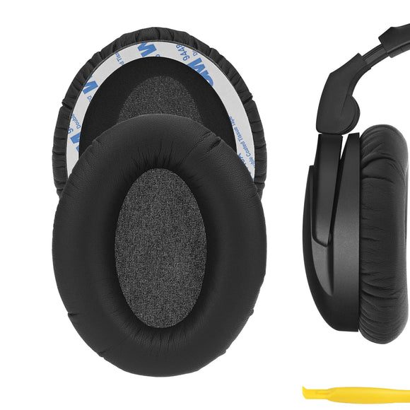 Geekria QuickFit Replacement Ear Pads for Sennheiser HD300 PRO, HMD300 PRO Headphones Ear Cushions, Repair Parts (Black)